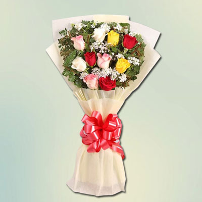 "10 Mixed Roses flo.. - Click here to View more details about this Product